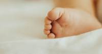 Baby voet tenen